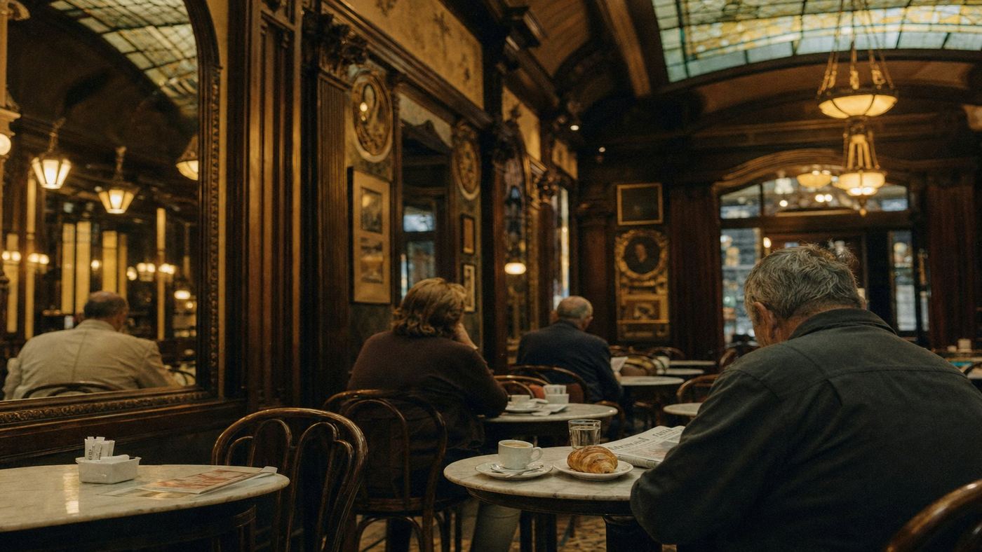 The historic Café Tortoni in Buenos Aires, Argentina.